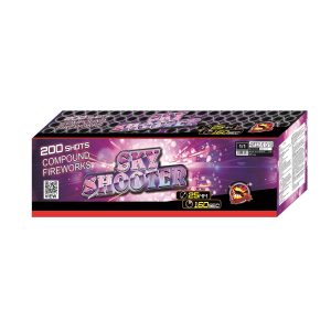 Pyrotechnika Ohnostroj Kompakt Sky shooter 200rán ráže 25mm