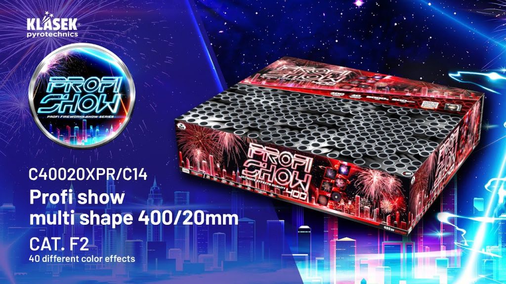 Pyrotechnika Ohnostroj Profi show multi shape 400 rán / 20mm