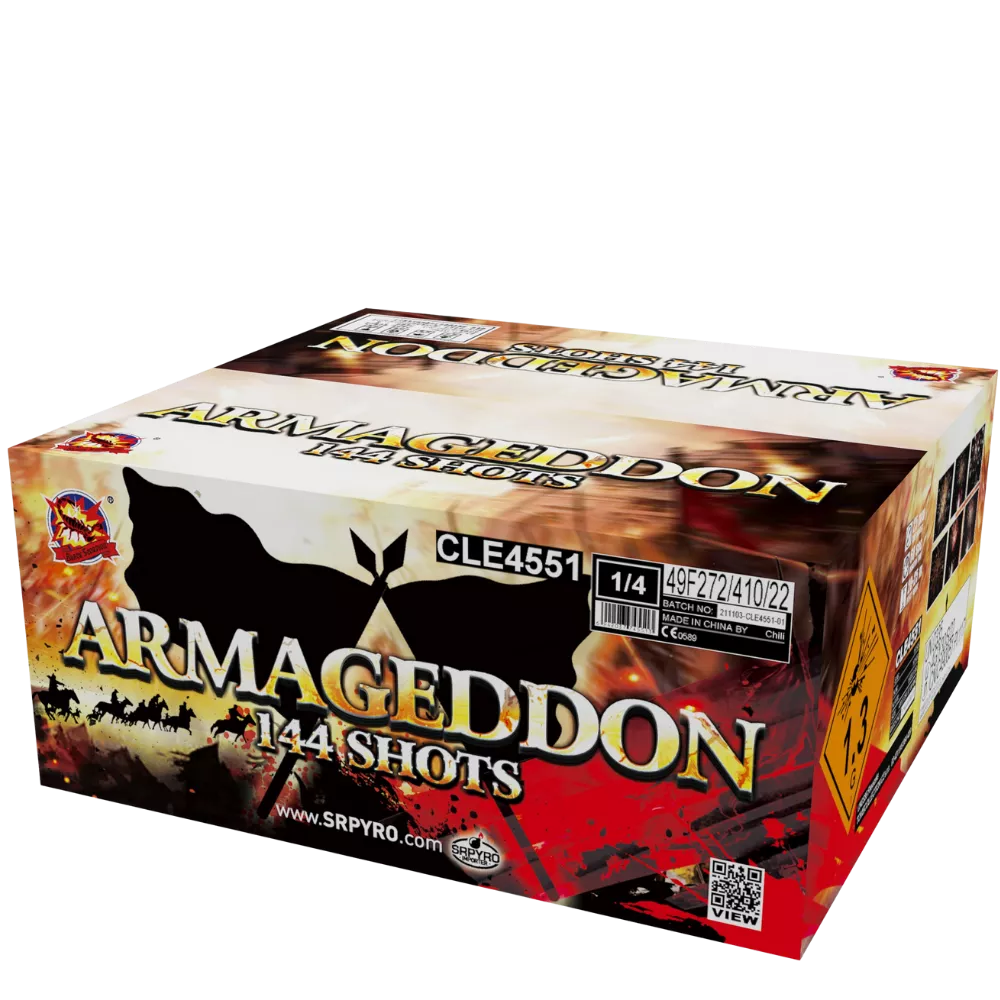 Ohňostroj Armageddon 144rán 25 mm 1ks/ctn