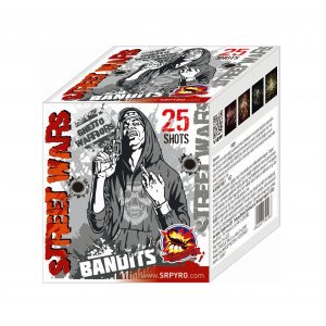 Pyrotechnika Ohnostroj Kompakt Street wars 25rán ráže 20mm