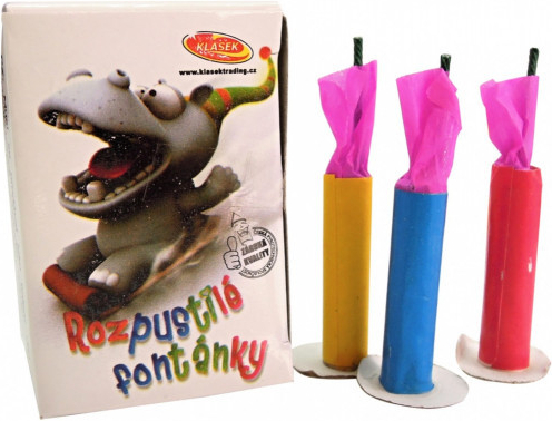 Pyrotechnika Detská Rozpustilé fontánky 10ks