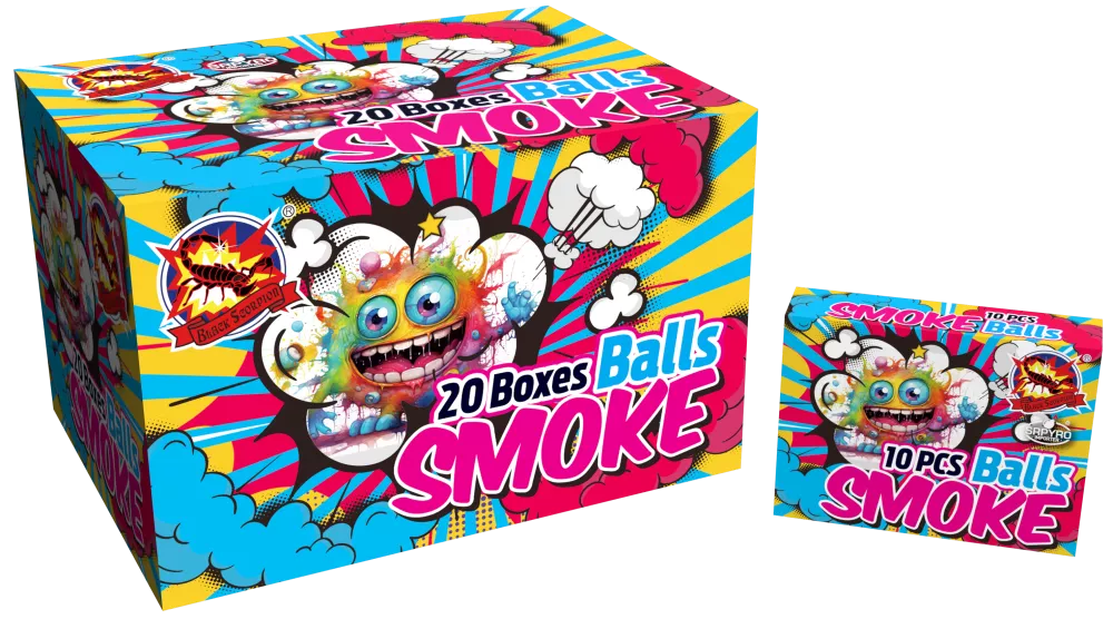 Pyrotechnika Color smoke balls 10ks/bal
