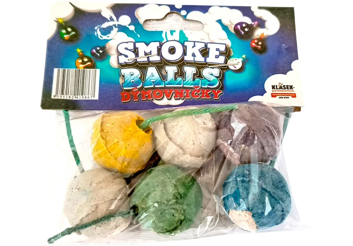 Pyrotechnika Detská Farebné Dýmovničky 6ks