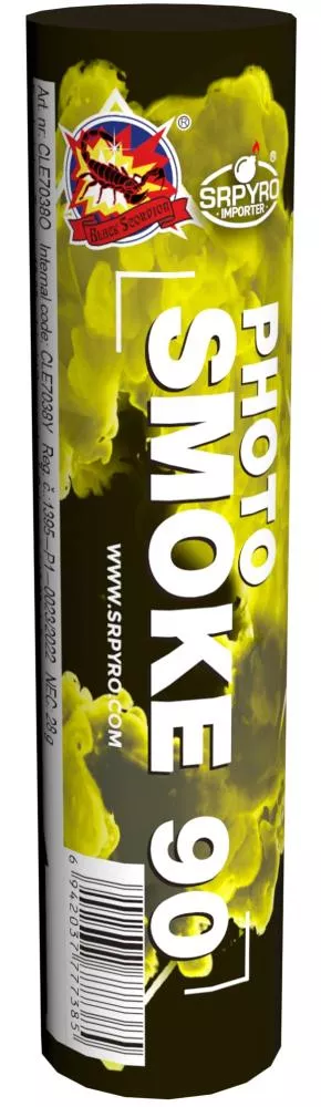 Pyrotechnika Dymovnica Photo Smoke 90 žltá 1ks