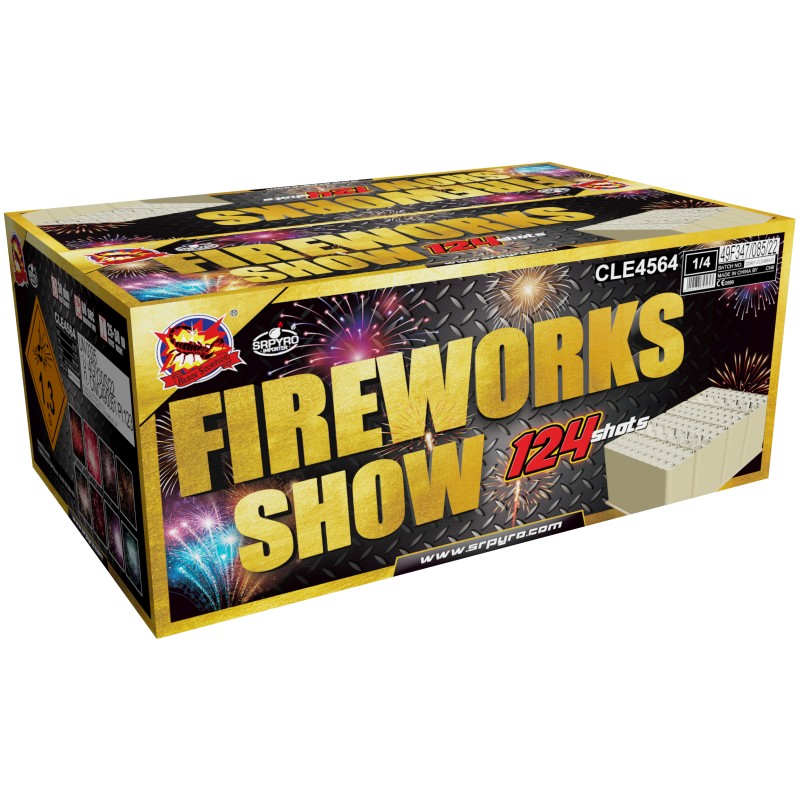 Pyrotechnika Ohňostroj Kompakt Fireworks Show 124rán 30mm