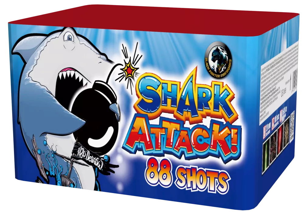 Pyrotechnika Ohňostroj Shark Attack 88rán 20mm 1ks
