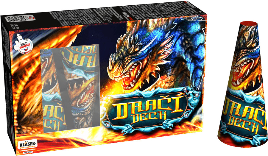 Pyrotechnika Vulkan Fontána Dračí Dech 5 ks