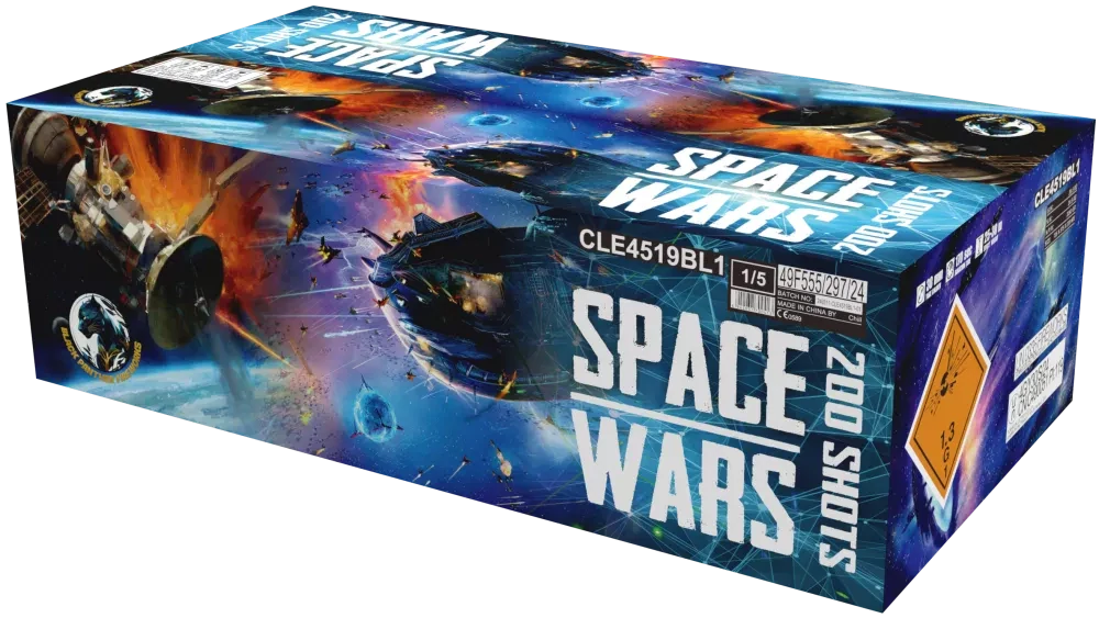 Pyrotechnika Ohňostroj Space wars 200 rán 30mm 1ks/ctn