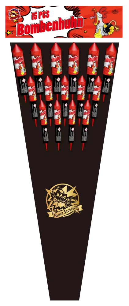 Pyrotechnika Rakety Bombenhuhn 15ks/bal