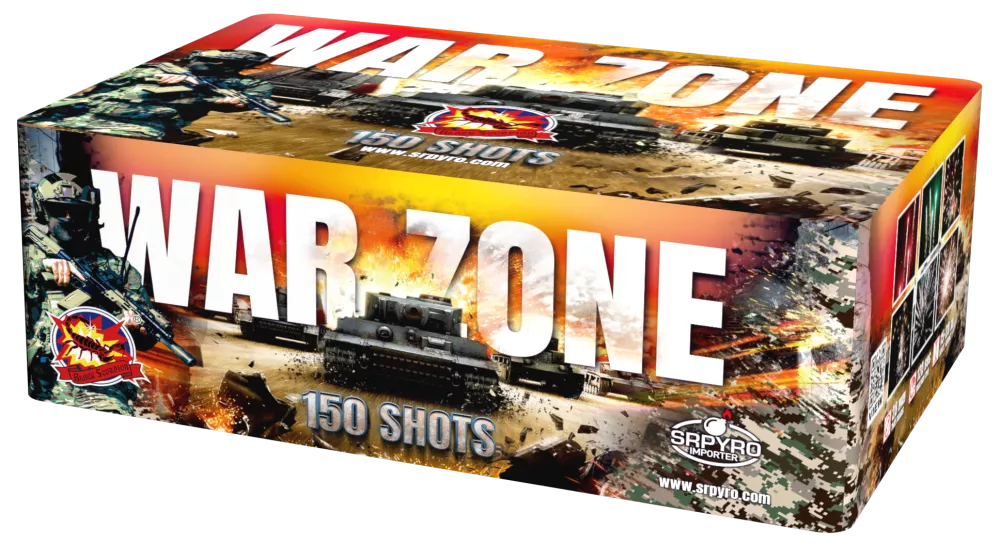 Pyrotechnika Ohňostroj War zone 150r 20mm 1ks