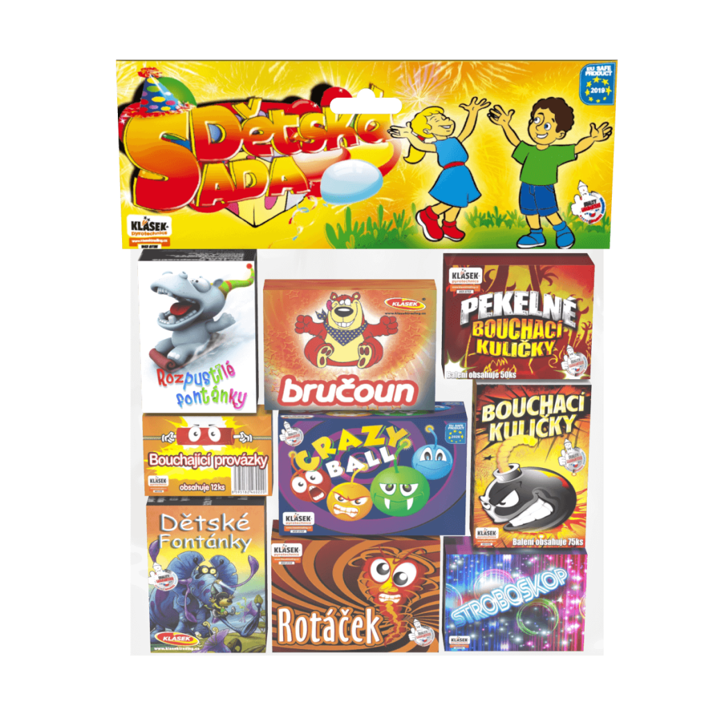 Pyrotechnika Detská sada mix 9 druhov