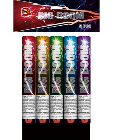 Pyrotechnika Ohnostroj Single shots Big boom 5 ks