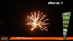 Pyrotechnika Ohnostroj Rakety raketa Zoombie invasion 21 ks v balení