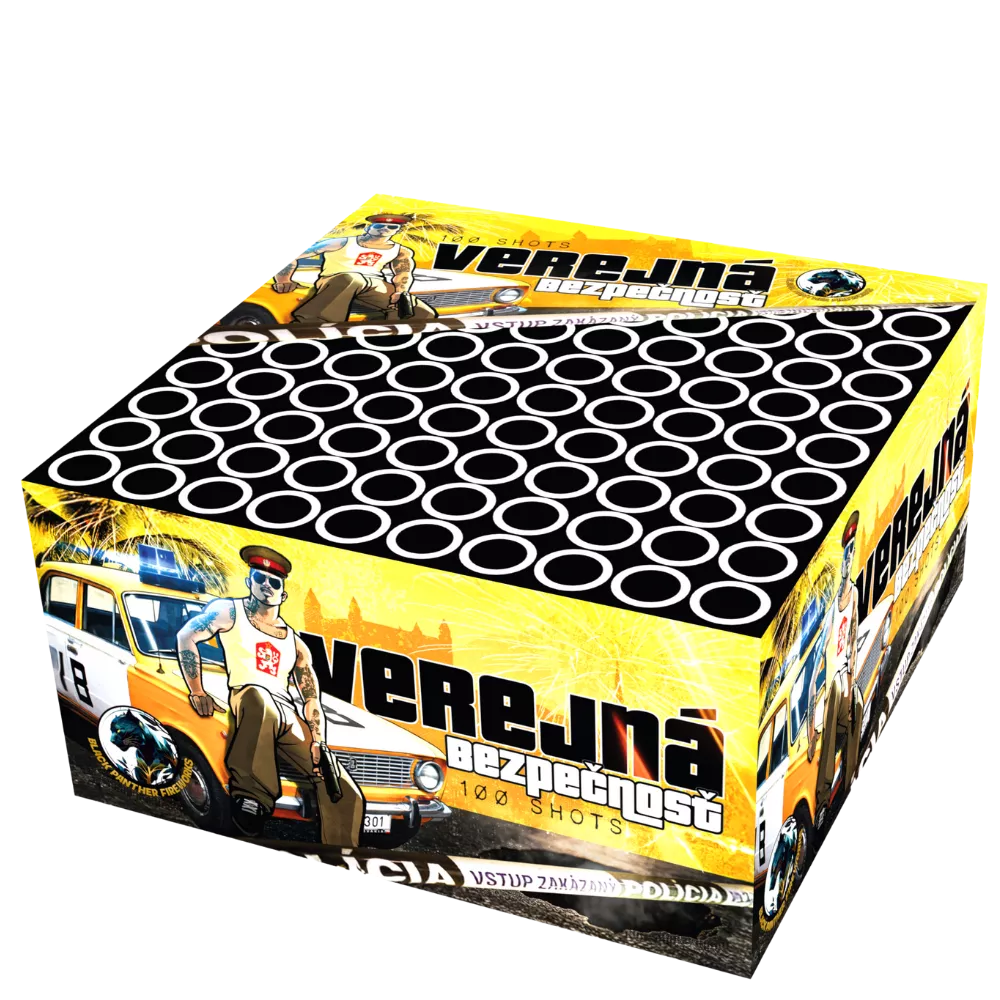 Pyrotechnika Verejná bezpečnosť 100rán raže 20mm Ohnostroj Kompakt