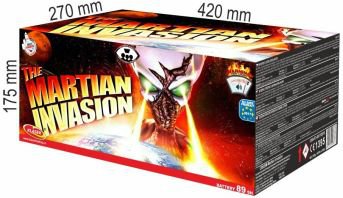 Pyrotechnika Ohnostroj Kompakt Martian invasion 89 Rán 25mm