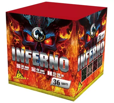 Pyrotechnika Ohňostroj Inferno 36ran 30mm 1ks