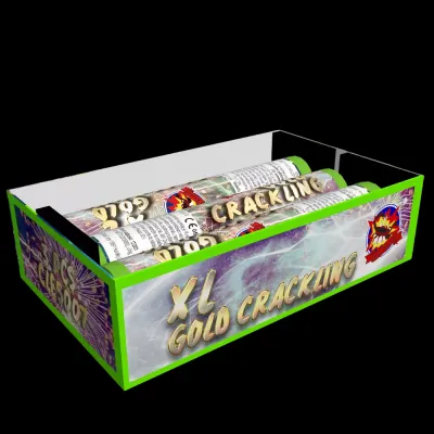Pyrotechnika Ohnostroj Výmetníky XL GOLD Cracling 30mm 3ks/ balenie (CLE5007)