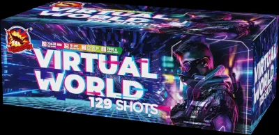 Pyrotechnika Ohňostroj Virtual world 129rán 25-30mm 1ks