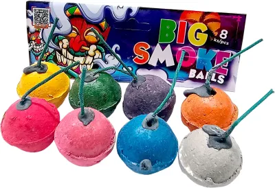 Pyrotechnika Dýmovničky Big Smoke Balls 8ks