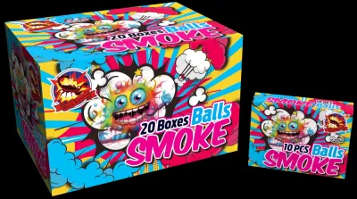 Color smoke balls 10ks/bal