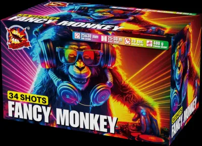 Pyrotechnika Ohňostroj Fancy monkey 34rán 25-30mm 1ks