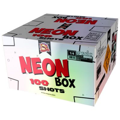 Pyrotechnika Velký Ohňostroj Neon box 30mm 100rán 1ks/ctn + Neonové prskavky 28cm 20ks/bal