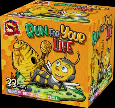 Pyrotechnika  Ohňostroj Run for your life 33ran 25-30mm 1ks