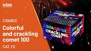 Pyrotechnika Ohnostroj Kompakt COLORFUL & CRACKLING COMET 100 ran