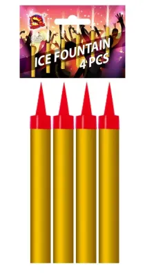 Tortová fontána zlatá 9,5 cm 4 ks/bal