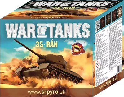 Pyrotechnika Ohnostroj Kompakt War of tanks 35rán ráže 36mm