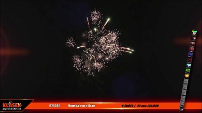 Pyrotechnika Rímská svieca 8ran, 75cm, ráže 30mm - 1ks