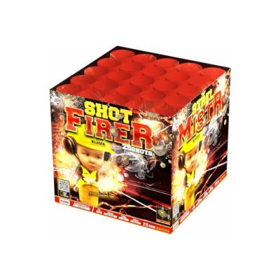 Pyrotechnika Kompaktní ohňostroj Střelmistr 25 ran kaliber 20 mm