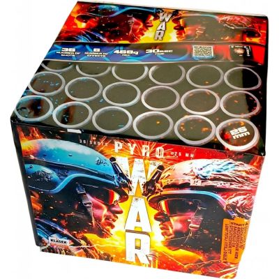 Kompaktný ohňostroj Pyro war 36 ran / 25 mm