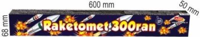 Pyrotechnika Ohnostroj Kompakt 300 rán Raketomet