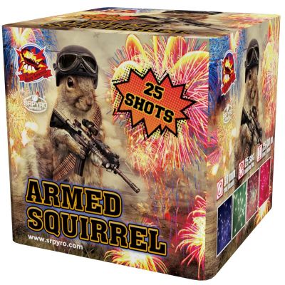 Pyrotechnika Ohňostroj Armed Squirrel 25 rán 30mm 1ks