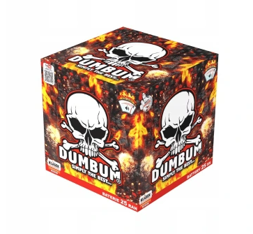 Pyrotechnika Ohnostroj Kompakt DUMBUM LAUNCHER 25 rán kaliber 25mm