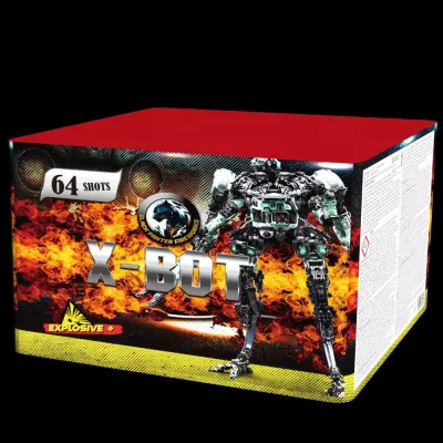 Pyrotechnika Ohňostroj X-BOT 64ran 30mm 1ks