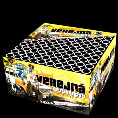 Pyrotechnika Verejná bezpečnosť 100rán raže 20mm Ohnostroj Kompakt