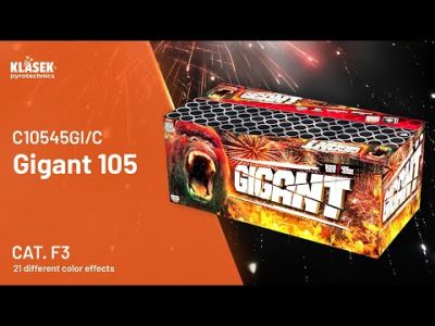 Pyrotechnika Gigant Kompaktný ohňostroj 105 rán 45mm Gigant 105